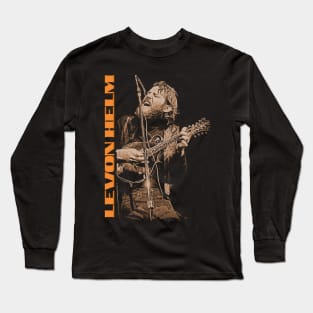 Levon Helm // The Dirt Farmer 80s FanArt Tribute Long Sleeve T-Shirt